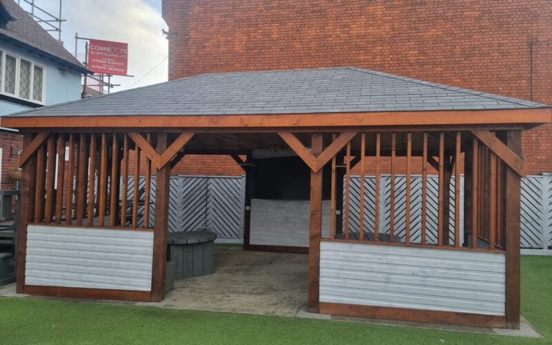 The completed seating area in the East Midlands